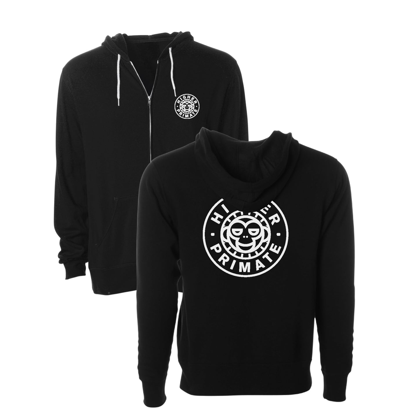 Circle Monkey Zip Up Hood