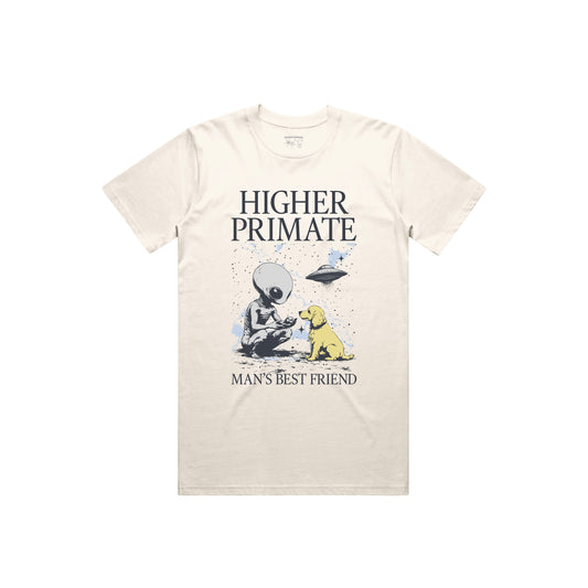 Man's Best Friend Tee - Cream