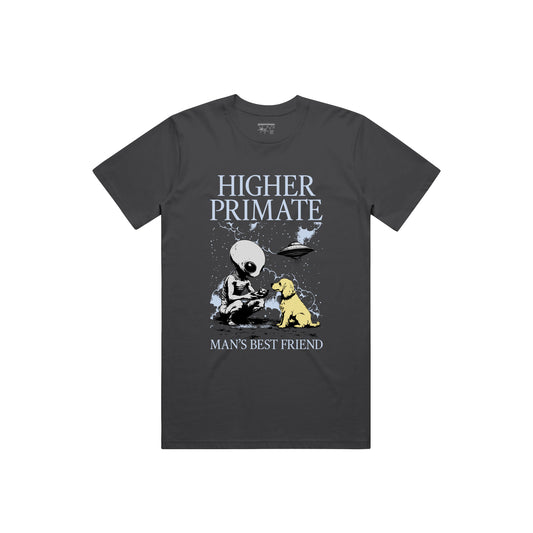 Man's Best Friend Tee - Charcoal