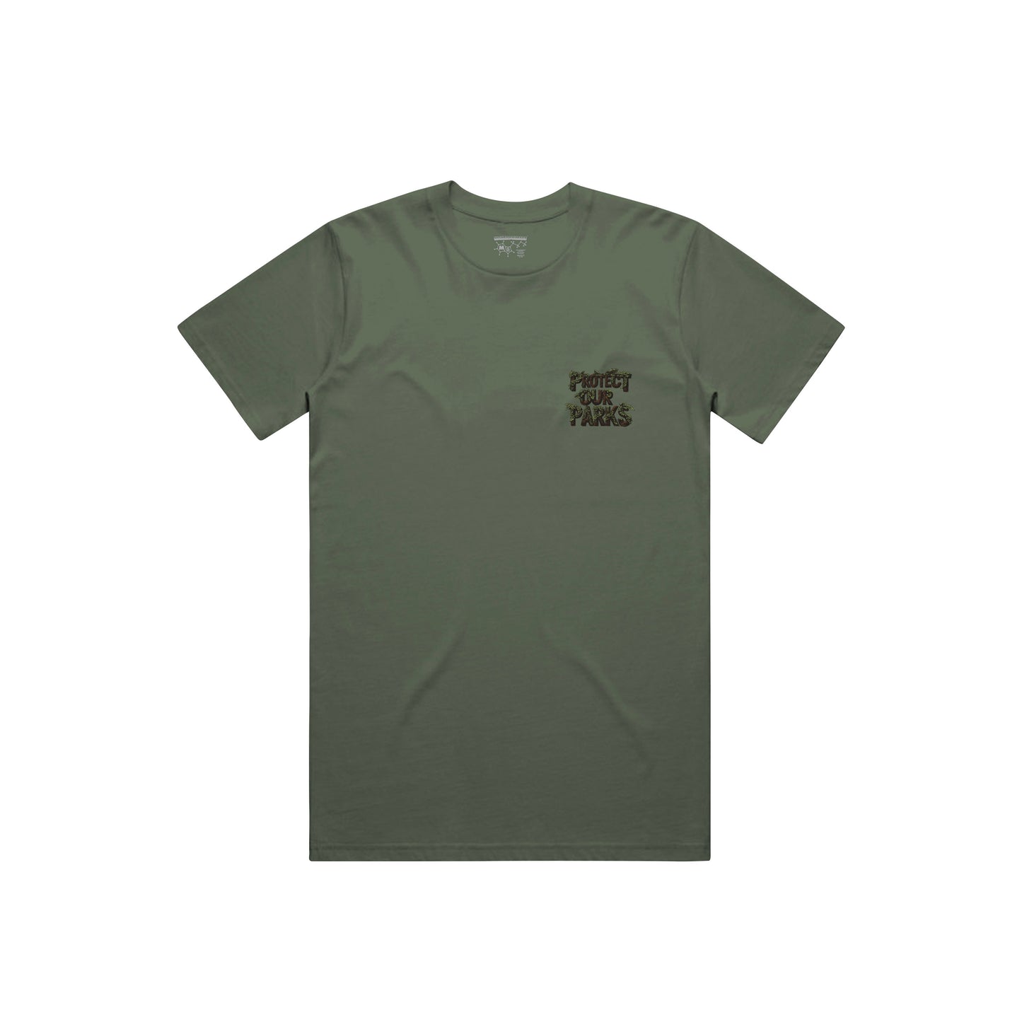 Protect Our Parks Tree Tee - Military Green