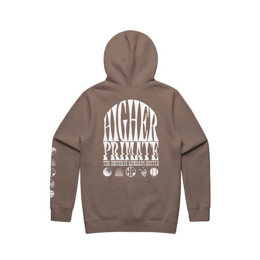 Wavy Hoodie - Walnut